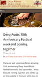 Mobile Screenshot of deeprootsmusic.ca